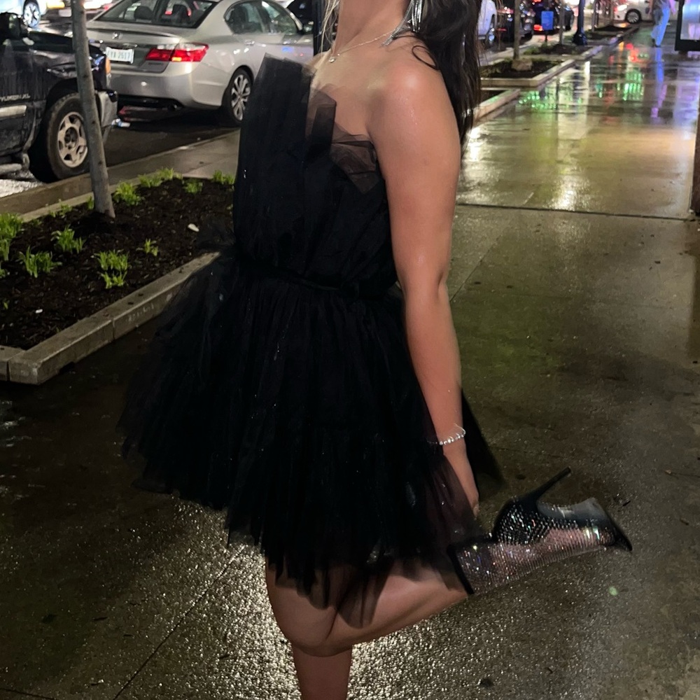Tulle black dress